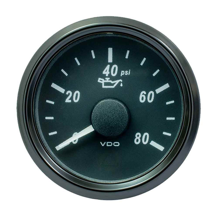 Buy VDO A2C3833190030 SingleViu 52mm (2-1/16") Oil Pressure Gauge - 80 PSI