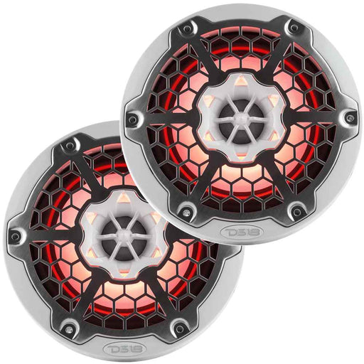 Buy DS18 NXL-6M/WH New Edition HYDRO 6.5" 2-Way Marine Speakers w/RGB LED