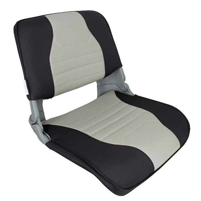 Buy Springfield Marine 1061057 Skipper Deluxe Folding Seat - Charcoal/Grey