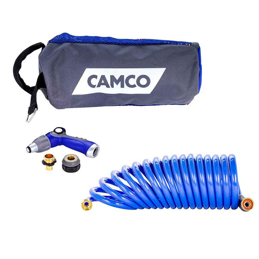 Buy Camco 41980 20' Coiled Hose & Spray Nozzle Kit - Boat Outfitting