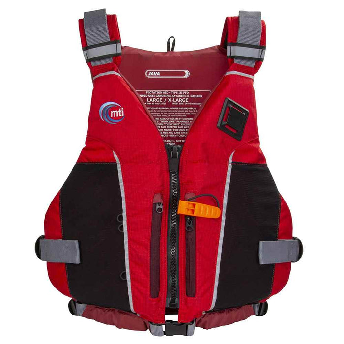 Buy MTI Life Jackets MV711L-M/L-858 Java Paddling Life Jacket - Red/Russet