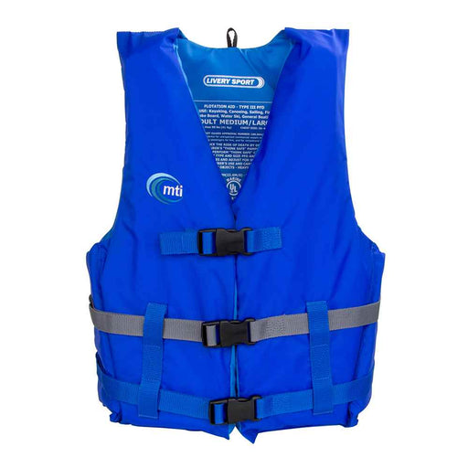 Buy MTI Life Jackets MV701D-M/L-131 Livery Sport Life Jacket - Blue -