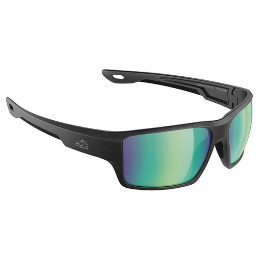 Buy H2Optix H2004 Ashore Sunglasses Matt Black, Brown Green Flash Mirror