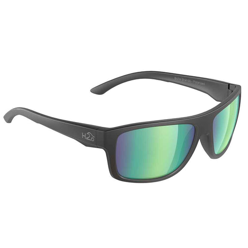 Buy H2Optix H2024 Grayton Sunglasses Matt Black, Brown Green Flash Mirror