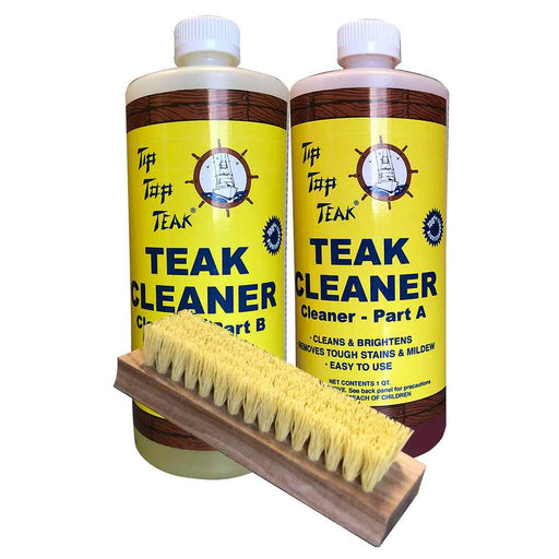 Buy Tip Top Teak TK860 Cleaner Kit Part A & Part B w/Brush - Boat