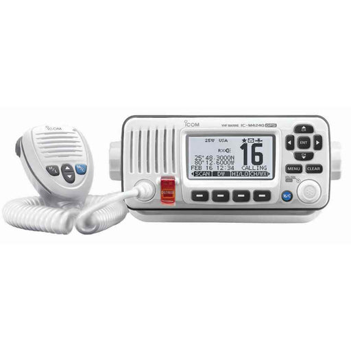 Buy Icom M424G 42 M424G VHF Radio w/Built-In GPS - White - Marine