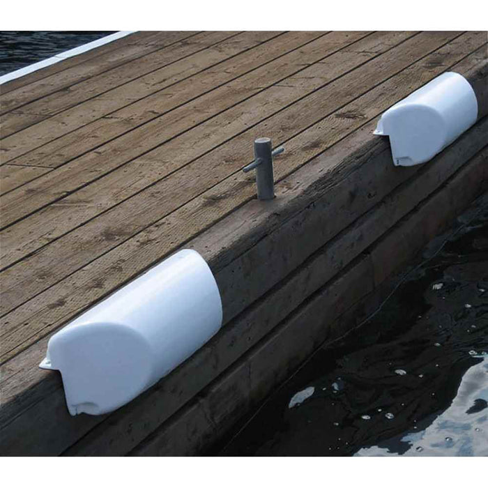 Buy Dock Edge 1060-W-F Dolphin Dockside Bumper 7" x 16" Straight - White -