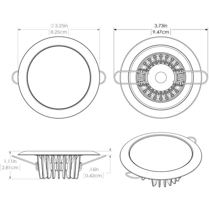 Buy Lumitec 113190 Mirage - Flush Mount Down Light - Glass Finish/No Bezel