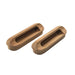 Buy Whitecap 60124-A Teak Oblong Drawer Pull - 4-1/16"L - 2 Pack - Marine