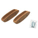 Buy Whitecap 60147-A Teak Oval Drawer Pull - 4"L - 2 Pack - Marine