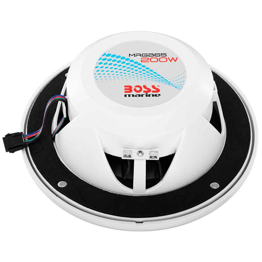 Buy Boss Audio MRGB65 MRGB65 Coaxial Marine 6.5" Speakers w/RGB LED Lights