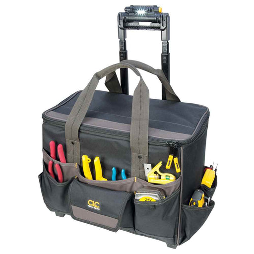 Buy CLC Work Gear L258 Tech Gear 17 Pocket - Light Handle 17" Roller Bag -