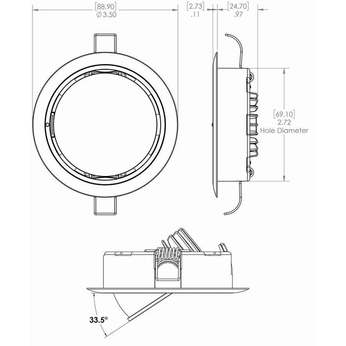 Buy Lumitec 115119 Mirage Positionable Down Light - Warm White Dimming -