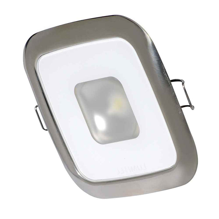 Buy Lumitec 116113 Square Mirage Down Light - White - Polished Bezel -