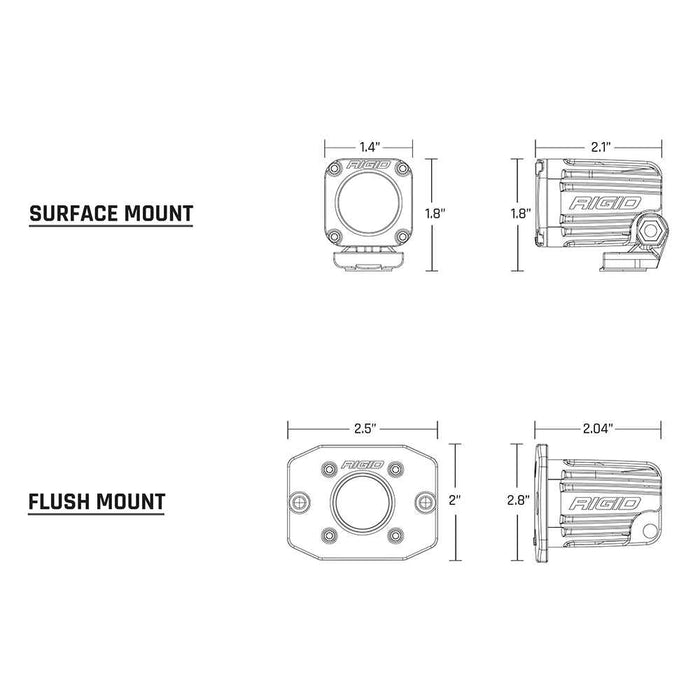 Buy RIGID Industries 60531 Ignite Surface Mount Diffused - White LED -