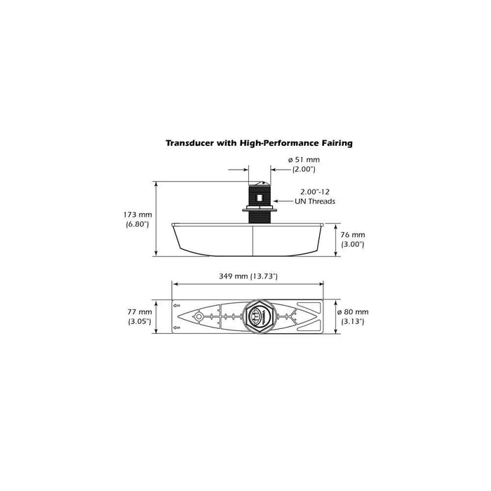 Buy Airmar B785C-M-MM B785C-M CHIRP Bronze Thru-Hull w/Fairing Block -