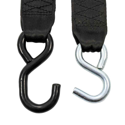 Retractable Tie Down Straps - 2" Width 6' Dual Hooks