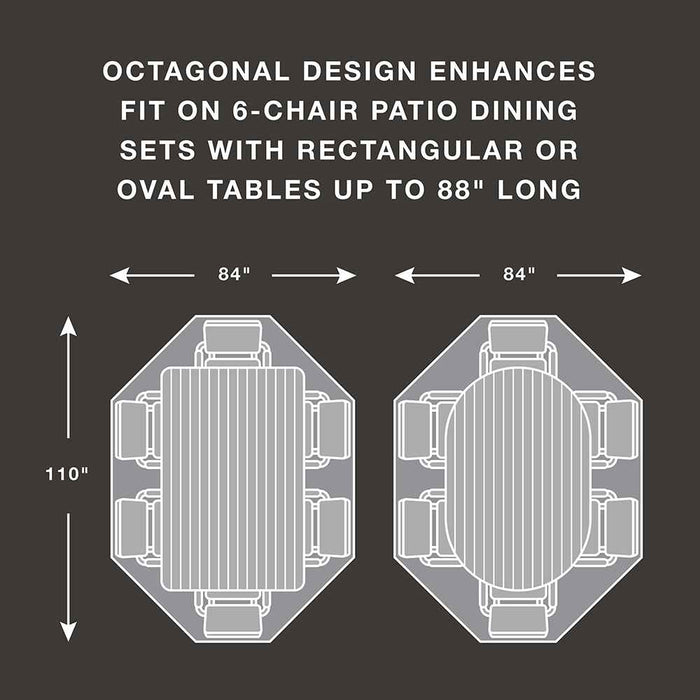 Buy True Guard 100538807 6-Chair 600 Denier Rip Stop Patio Dining Set