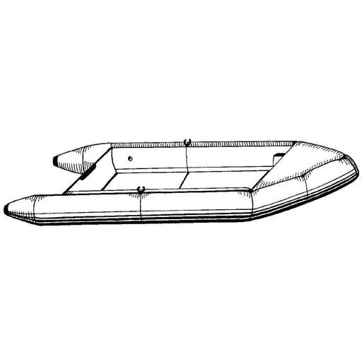 Carver Flex-Fit PRO Polyester Size 1 Boat Cover f/V-Hull Fishing Boats Jon  Boats - Grey [79001]
