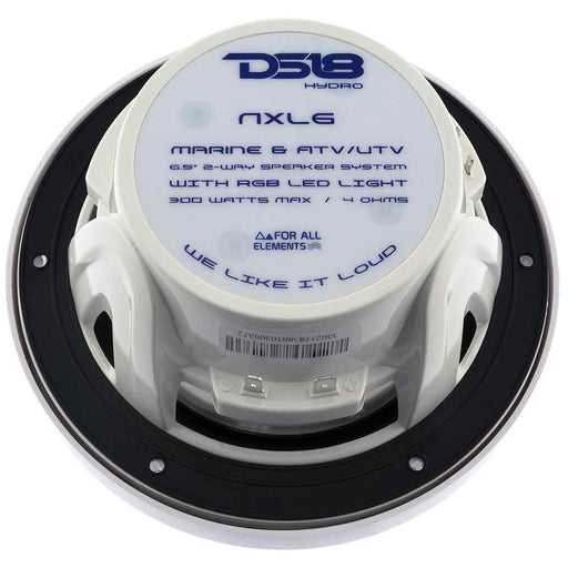 Buy DS18 NXL-6 HYDRO 6.5" 2-Way Marine Speakers w/RGB LED Lights 300W -