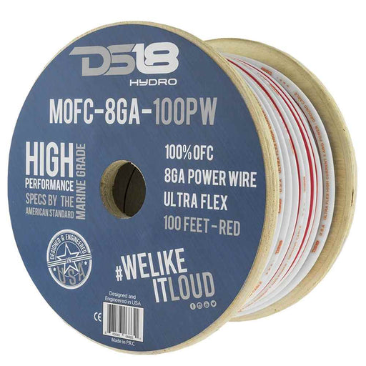 Buy DS18 MOFC8GA100P HYDRO Marine Grade OFC Power Wire 8 GA - 100' Roll -