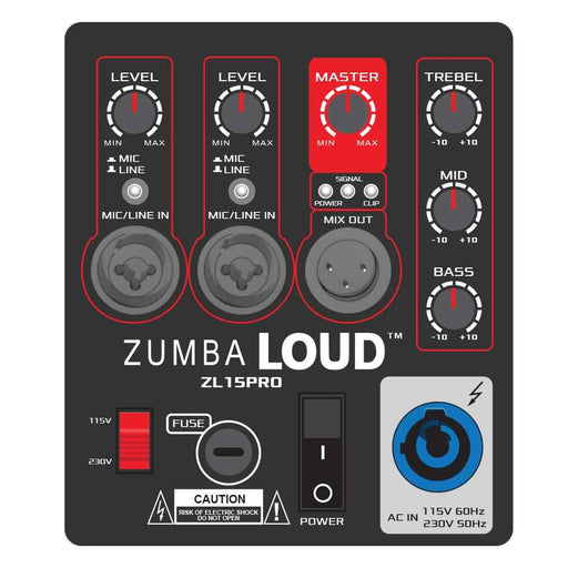 Buy DS18 ZL-15PRO Zumba LOUD 15" High-Powered Loudspeaker System - 2000